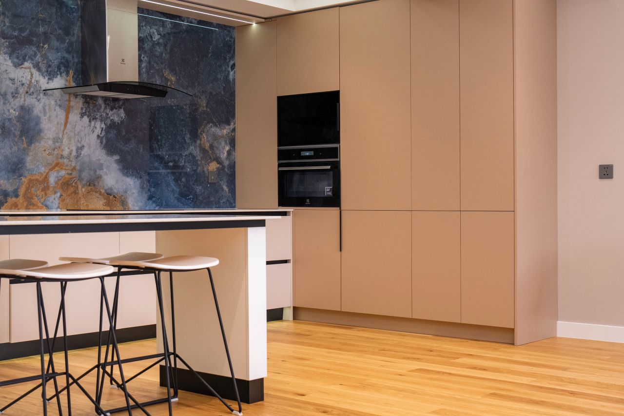 Cocina integral en nogal
